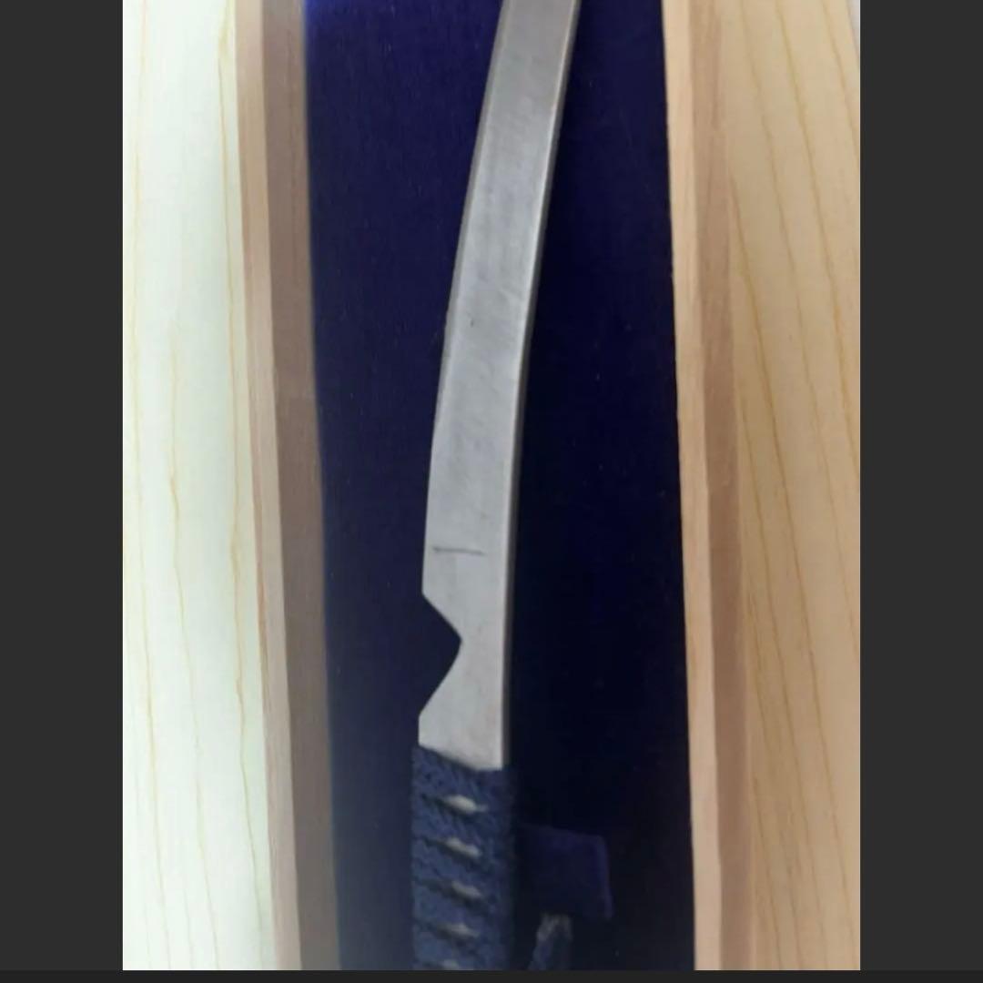 日本刀　短刀　銘広康　玉鋼製　守り刀　刀装具　小刀　ペーパーナイフ　模造刀