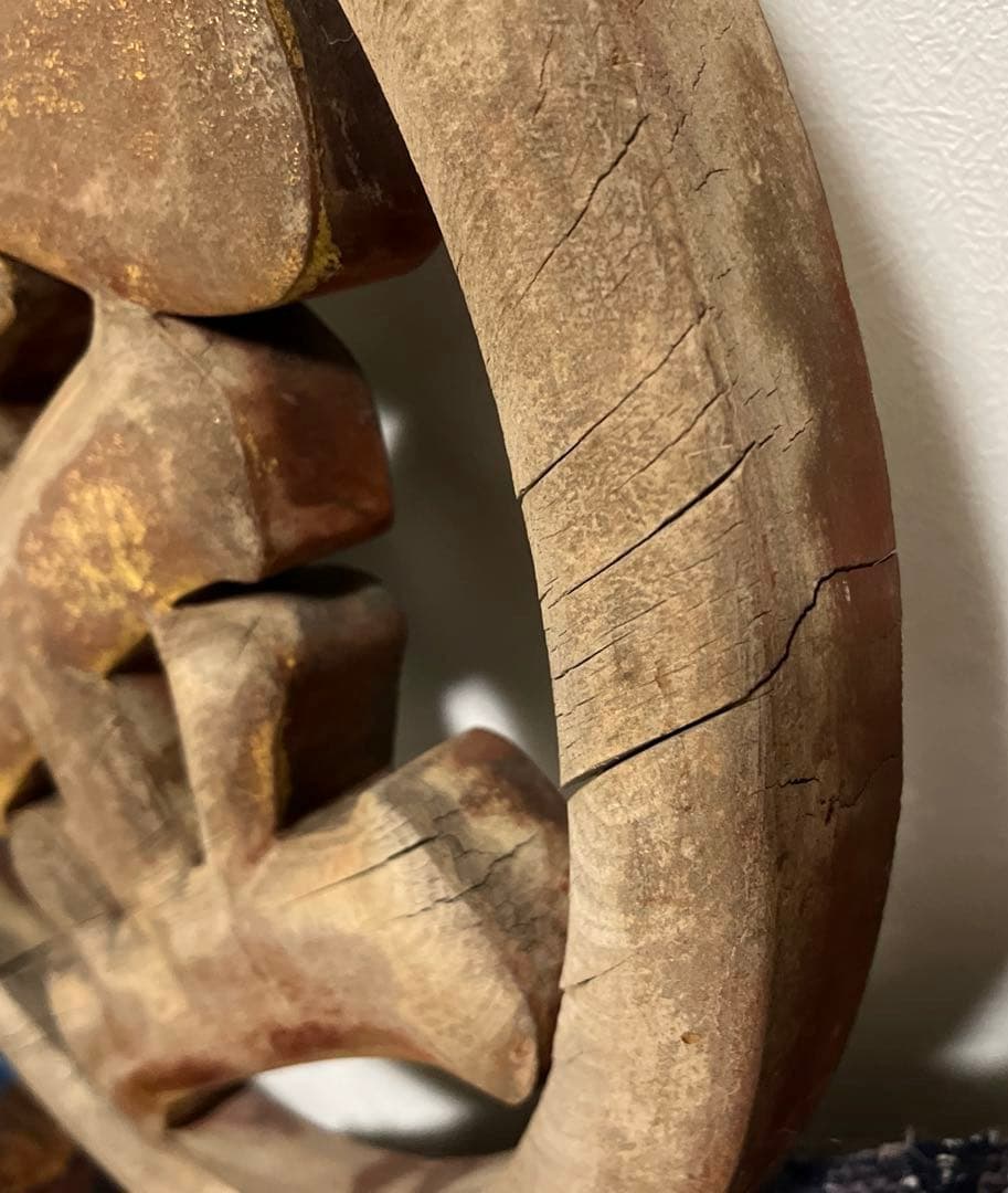 木製　看板　アンティーク　金　骨董　古民家