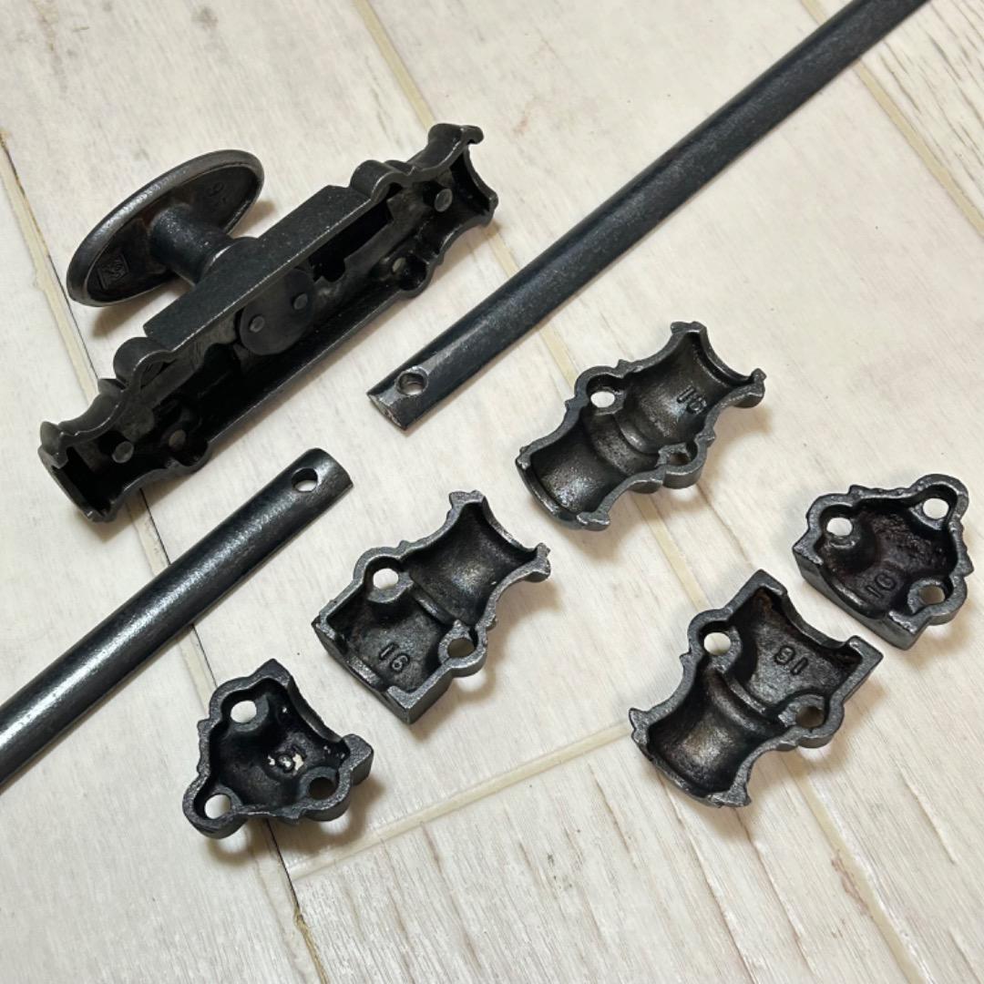 フランス　アンティーク　 グレモン錠 　モノンクル　窓金具　鍵　錠【P1】