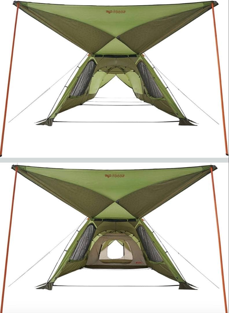 ロゴス(LOGOS) ２ルームテント (付属品多数あり)