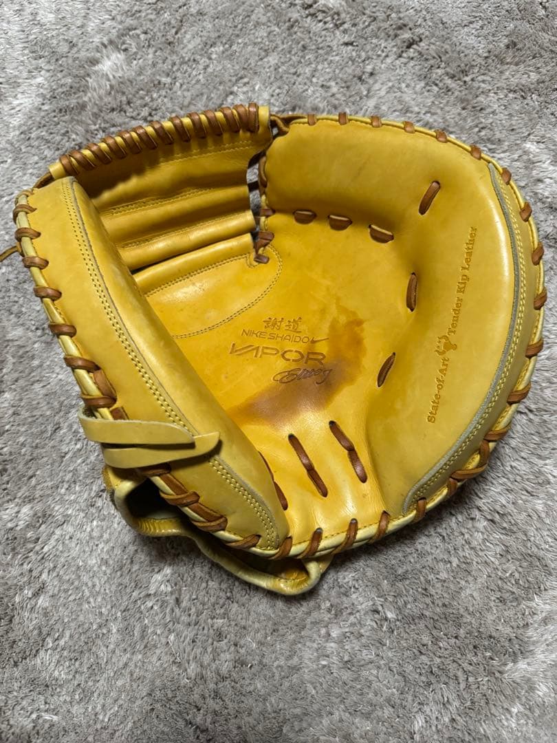 Nike Vapor イエロー レザーグローブ