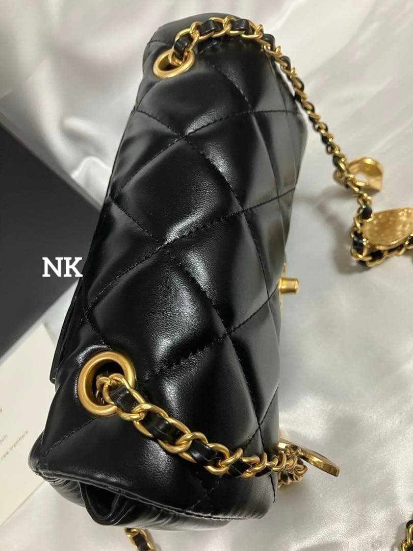 ハートチェーン　シャネル　ノベルティ　ショルダーバッグ　VIP. ブラック 2