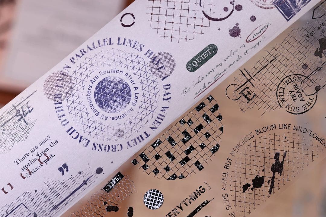 小白家文創《时光叙事》海外マスキングテープ　マステ 【2507】