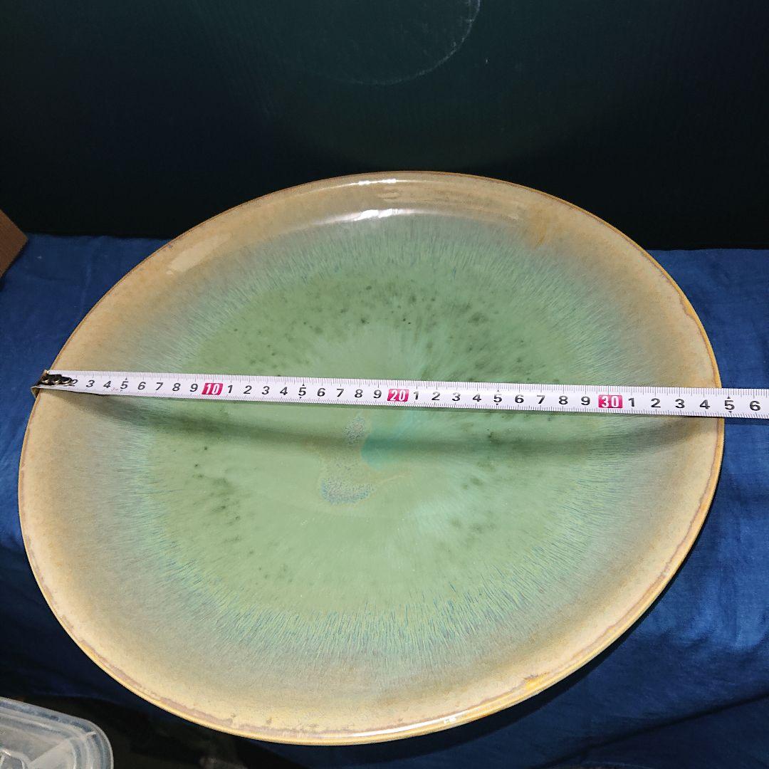 時代物、加藤五山、釣窯釉飾り皿貴重品
