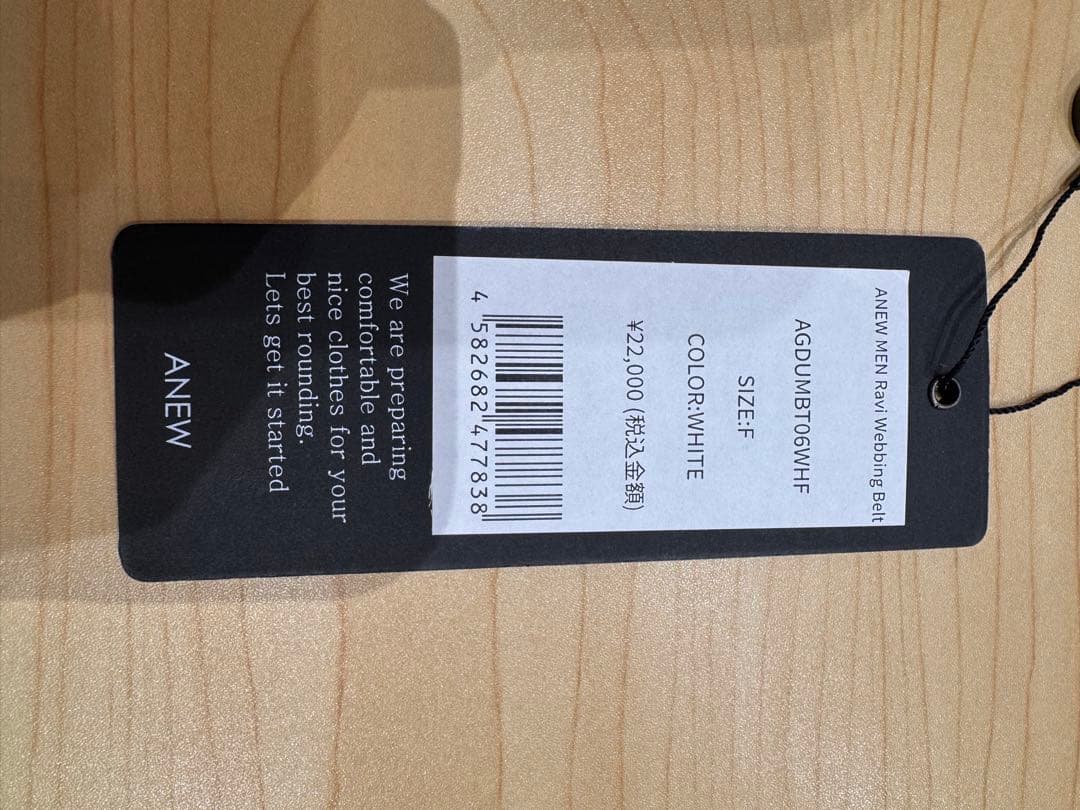 美USED ANEW GOLF メンズ キャンバスガチャベルト アニュー