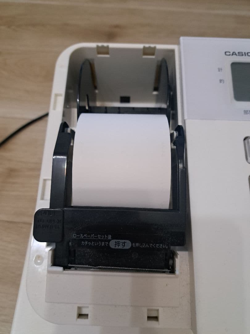週末値下げ❗CASIO 電子レジスター ホワイト　SE-G2　レシート用紙付属