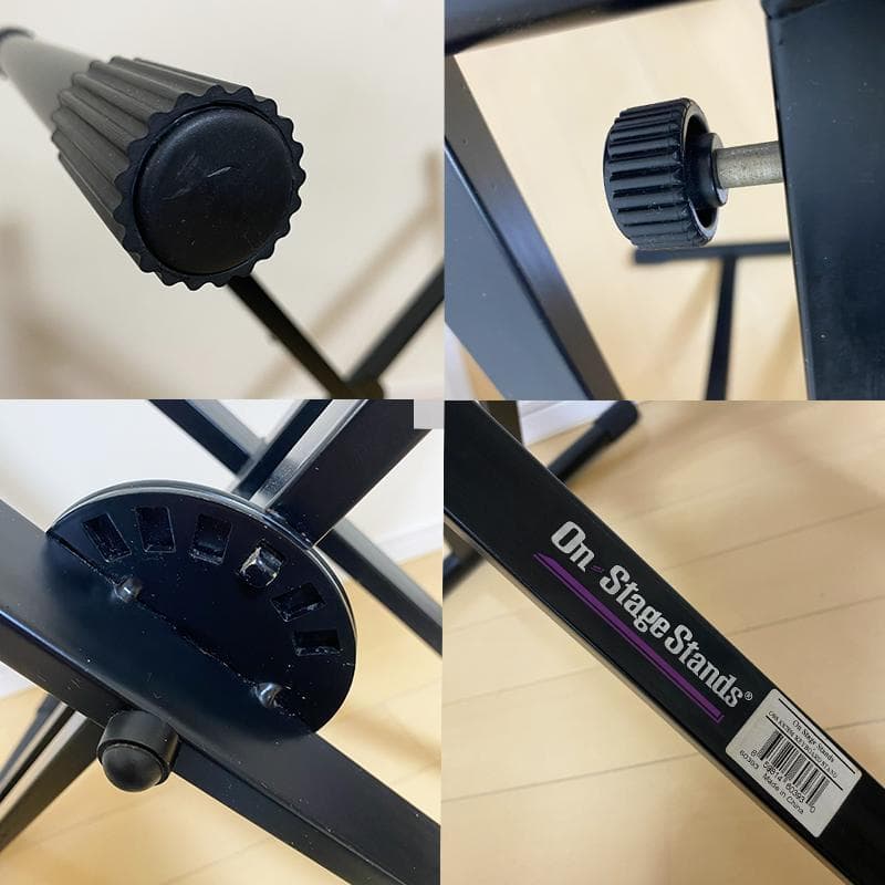 【美品】オンステージ キーボードスタンド ベンチセット X型 折りたたみ