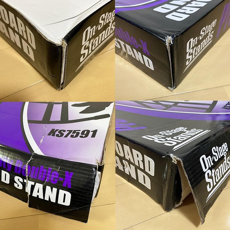 【美品】オンステージ キーボードスタンド ベンチセット X型 折りたたみ