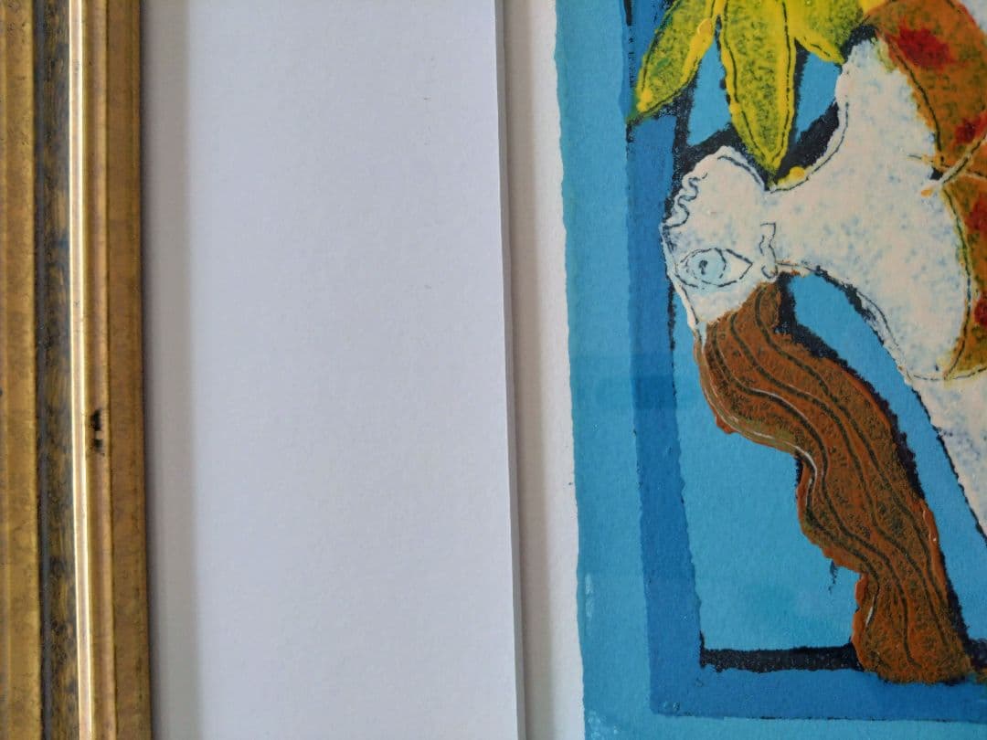 額付き版画　「幸福」