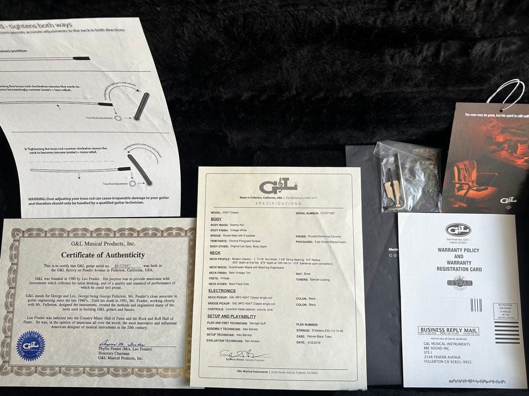 G&L USA ASAT Classic (極上フレイムメイプルネック)