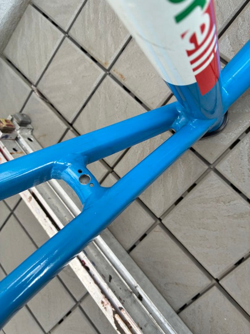 Cinelli Vigorelli 2012 ホワイト/ブルー ブレーキ加工あり