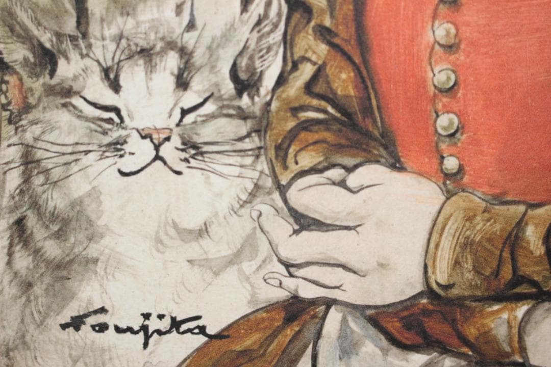 藤田嗣治 エスタンプリトグラフ「少女」 74/250