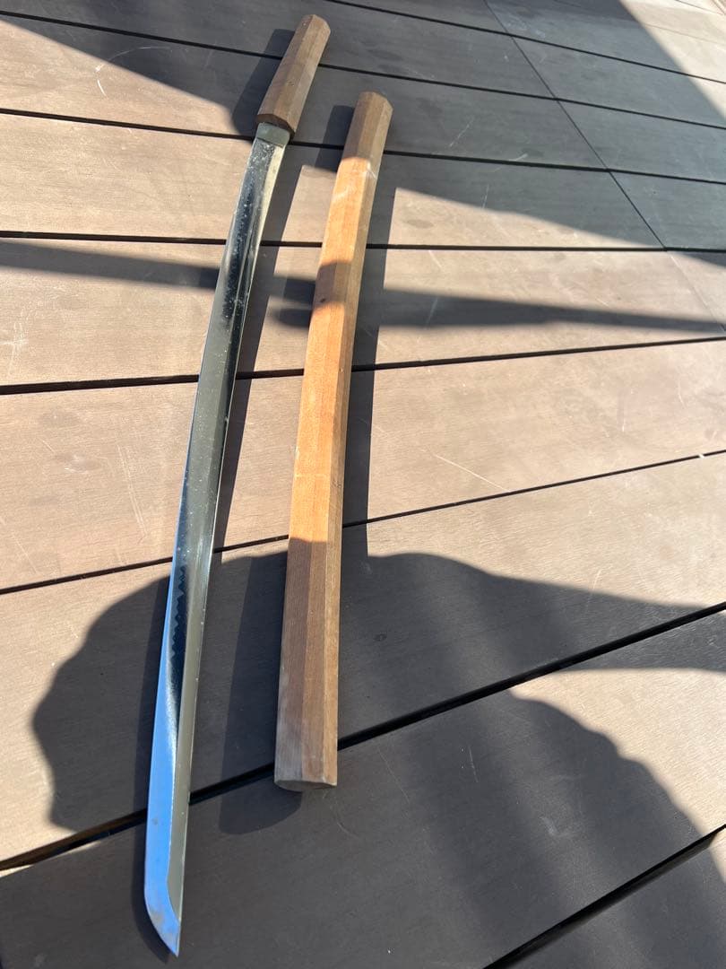 模造刀 白鞘 鍛造刃 曲線デザイン