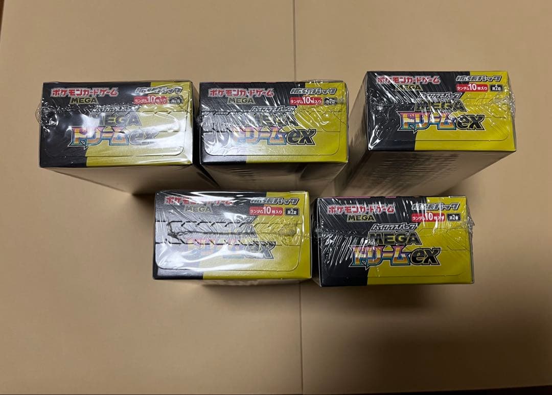 【シュリンク付き】ポケモンカードMEGA ドリーム ex 5BOX