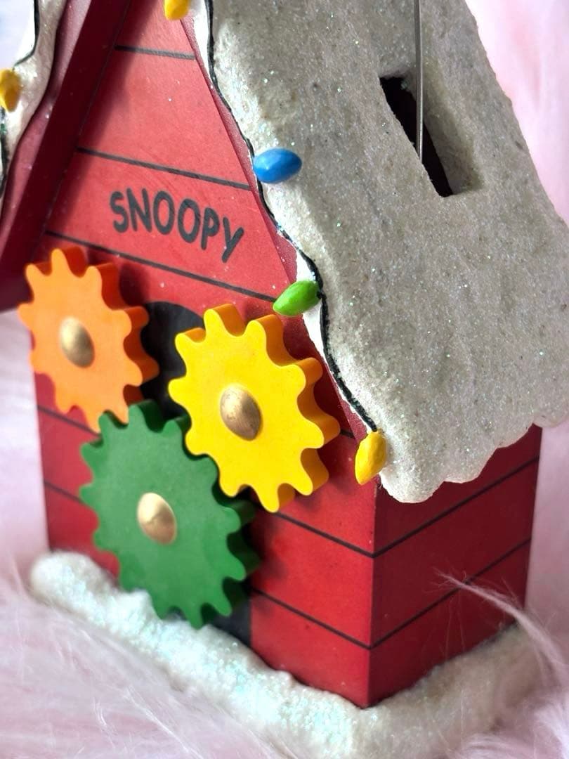 【希少】ピーナッツ スヌーピー クリスマス オルゴール 置物　チャーリーブラウン