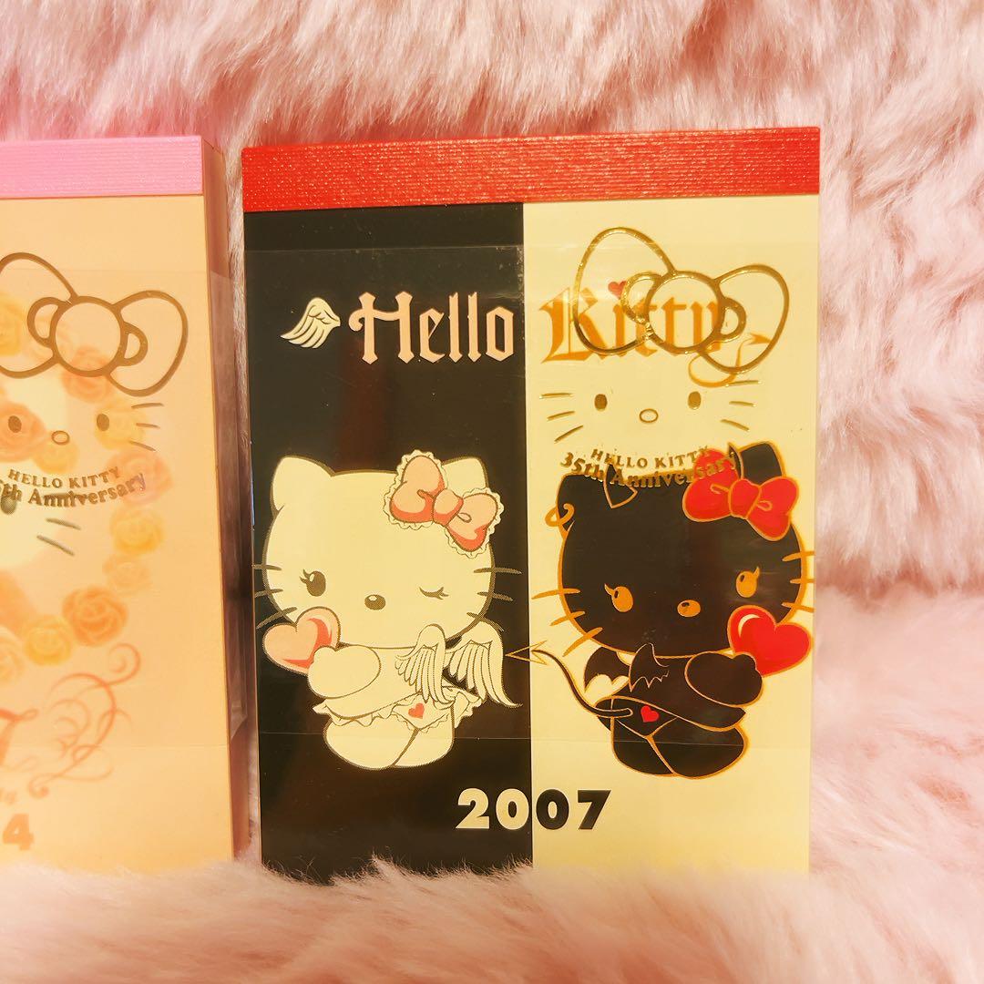希少レア　ハローキティ　35th ミニメモ帳　メモセット　平成レトロ　サンリオ