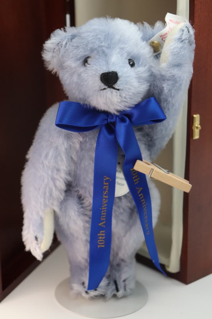 STEIFF-TAKARA シュタイフ-タカラ10周年記念タカラ 青いテディベア