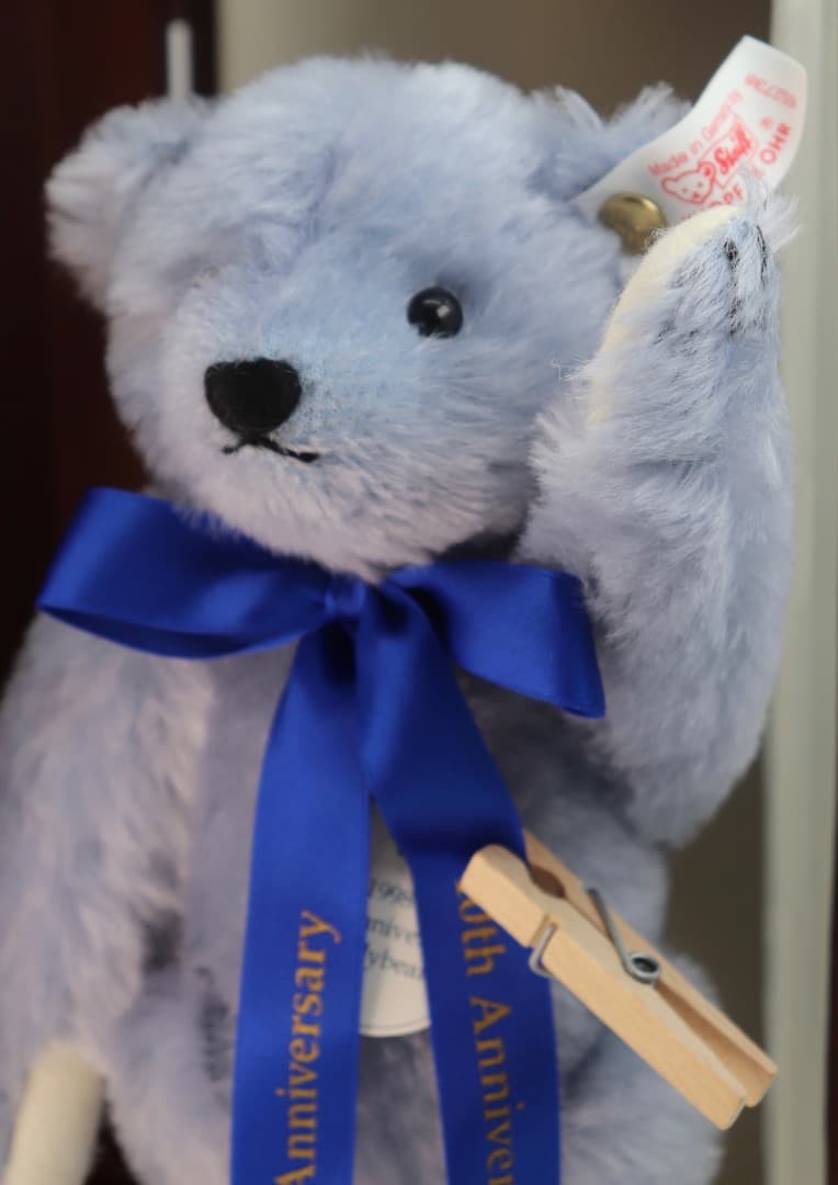 STEIFF-TAKARA シュタイフ-タカラ10周年記念タカラ 青いテディベア