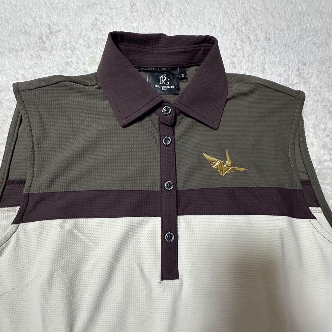 【1PIU1UGUALE3】襟付き ノースリーブ 新品未使用 タグ付き M