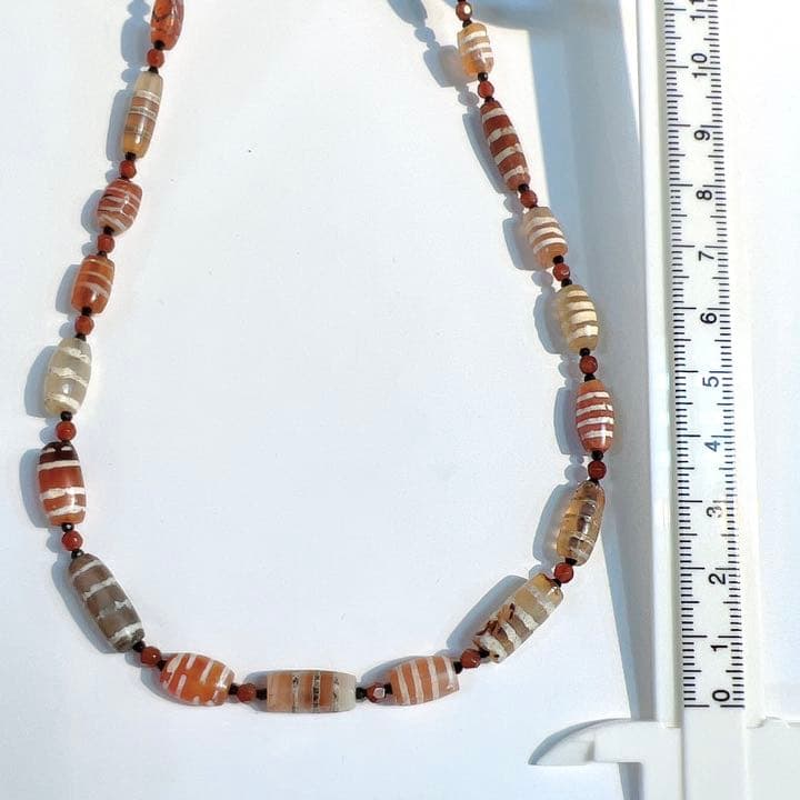 ✴︎希少✴︎1200-1700年前 エッジドカーネリアン ネックレス 52cm