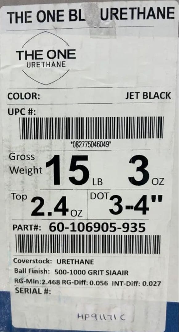 THE ONE URETHANE 15P3oz 新品