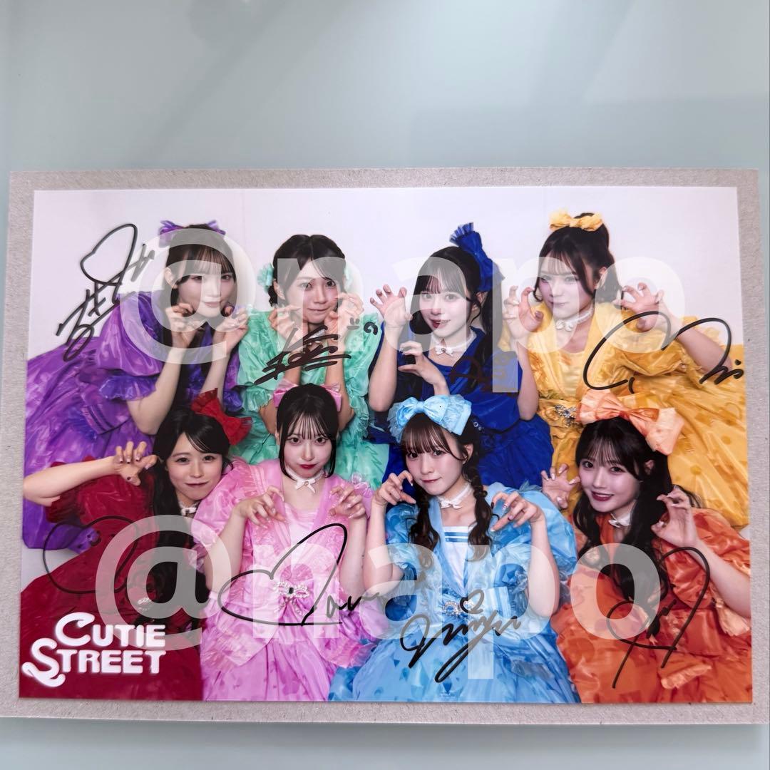 CUTIE STREET 全員サイン入り ライブフォト 2Lサイズ
