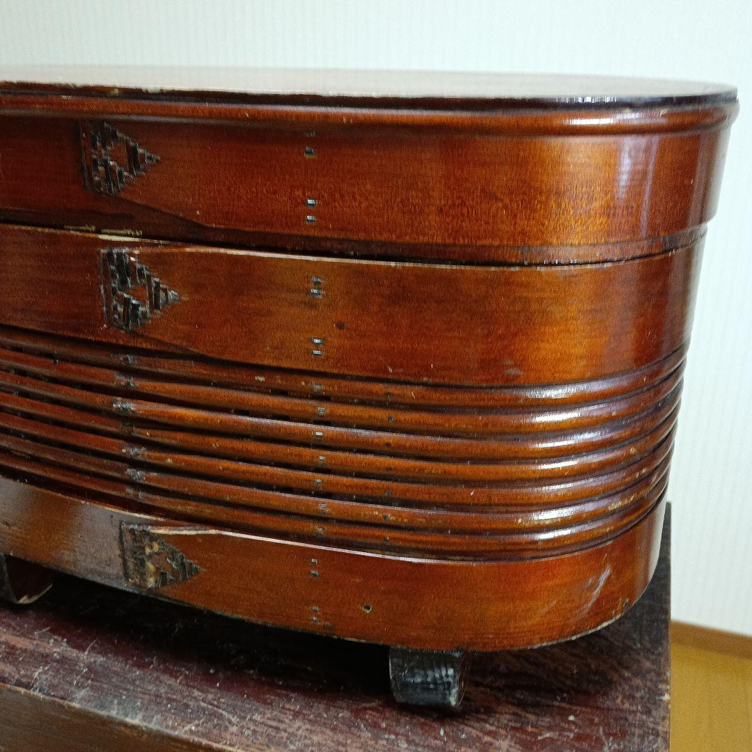 アンティーク　木製おひつ　木箱入り