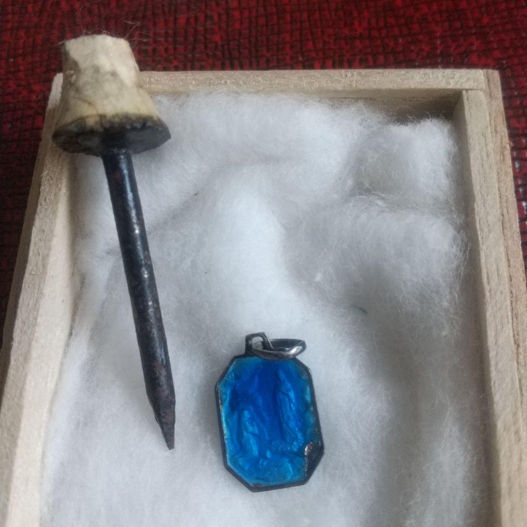 当時物 マリア様とキリスト様 エマイユ ルルドの泉 メダイ チャーム隠れ切支丹