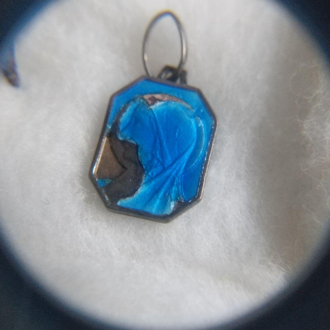 当時物 マリア様とキリスト様 エマイユ ルルドの泉 メダイ チャーム隠れ切支丹