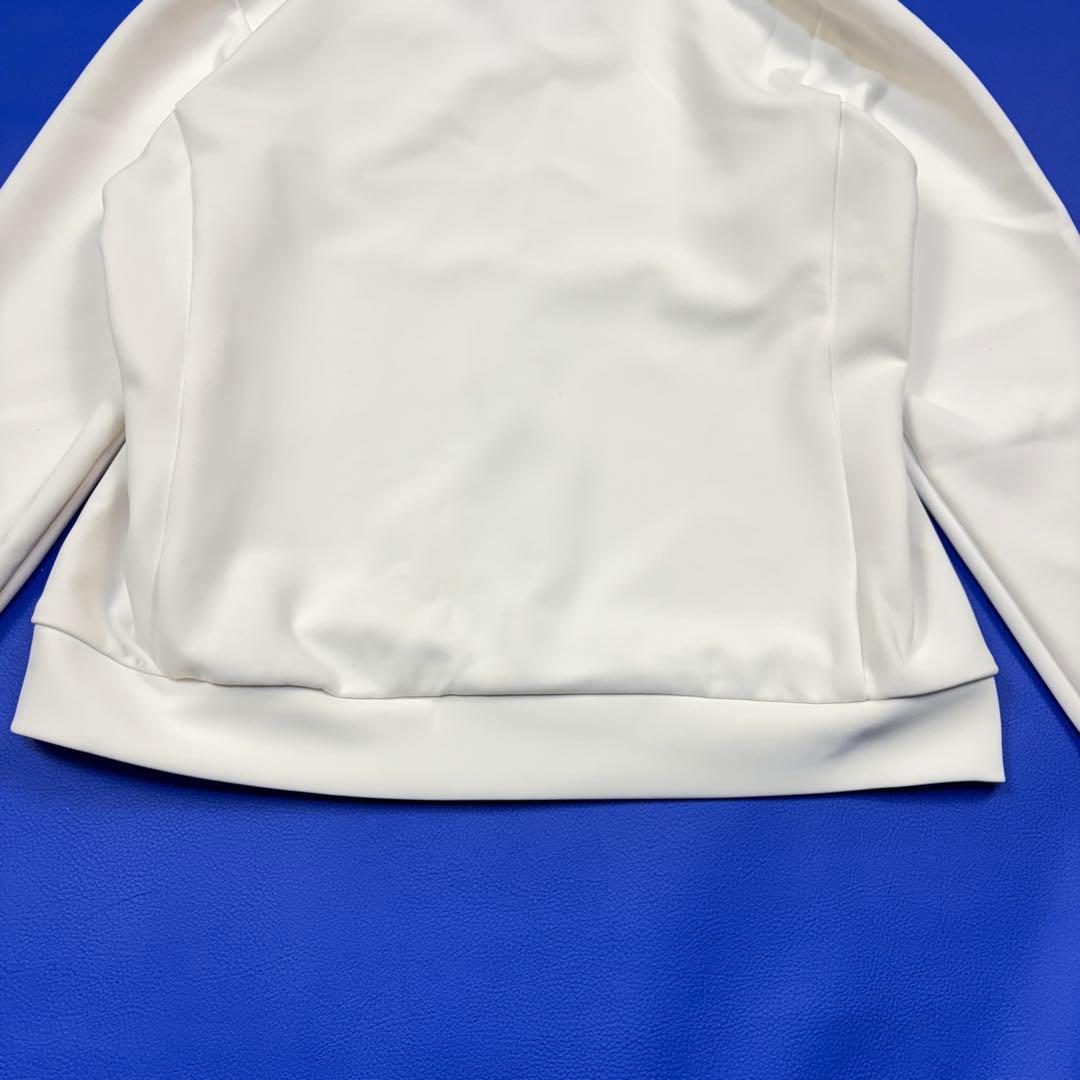 ビームスゴルフ　ダンボール フルジップ ストレッチ　パーカー　L 白　異素材