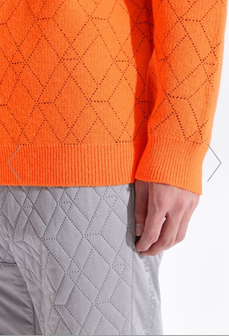 【5】 ニューバランス ダイヤ モックネック ニット メンズ ゴルフ