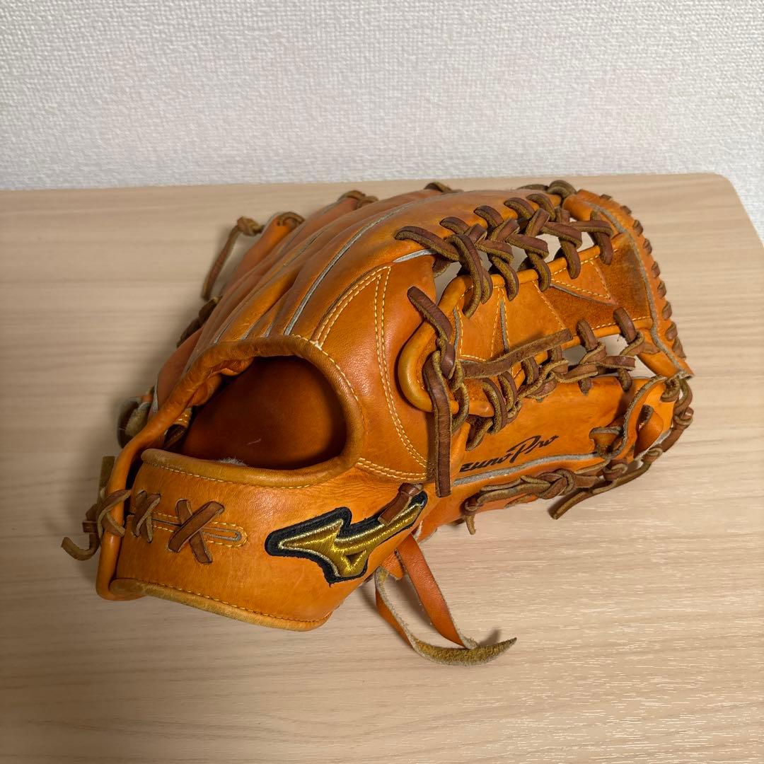 Mizuno Pro オレンジレザーグローブ