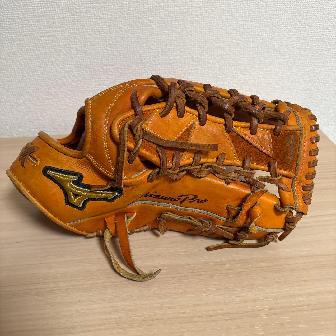 Mizuno Pro オレンジレザーグローブ