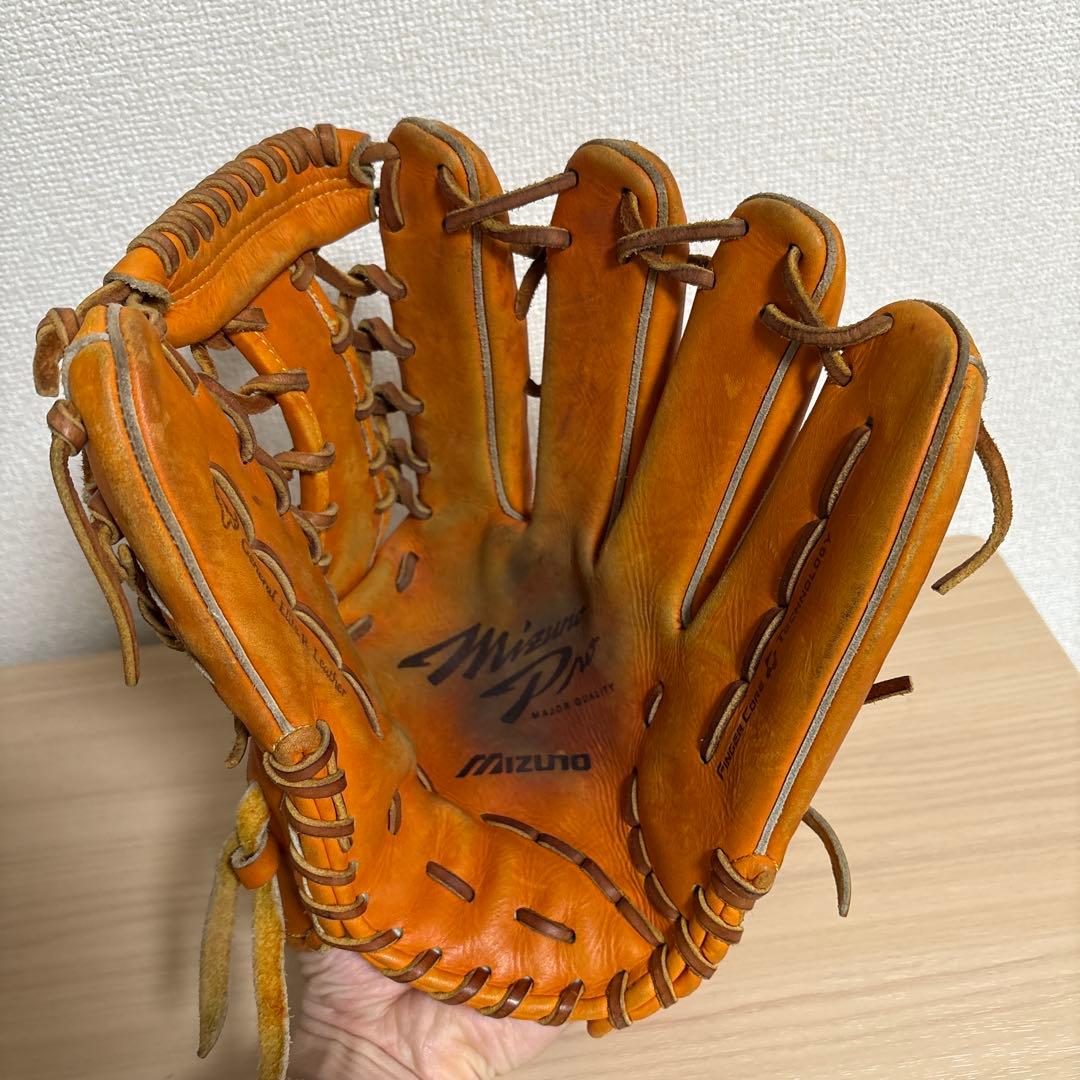Mizuno Pro オレンジレザーグローブ
