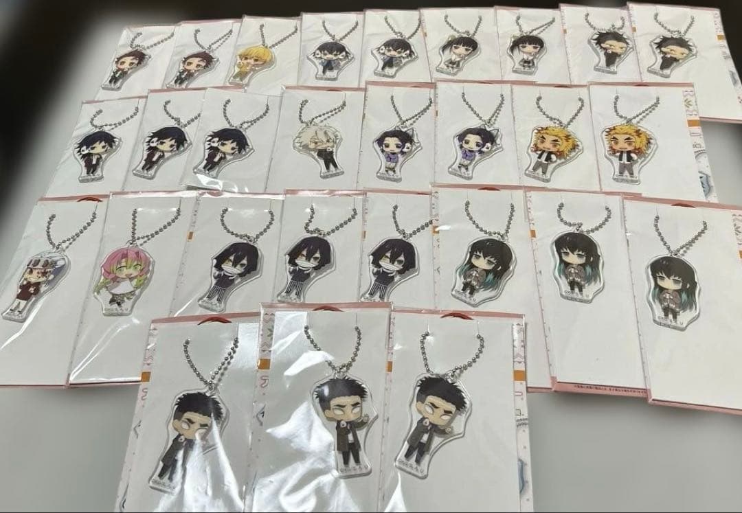 鬼滅の刃 ローソンコラボ アクリルチャーム ラバスト 缶バッジ まとめ売り