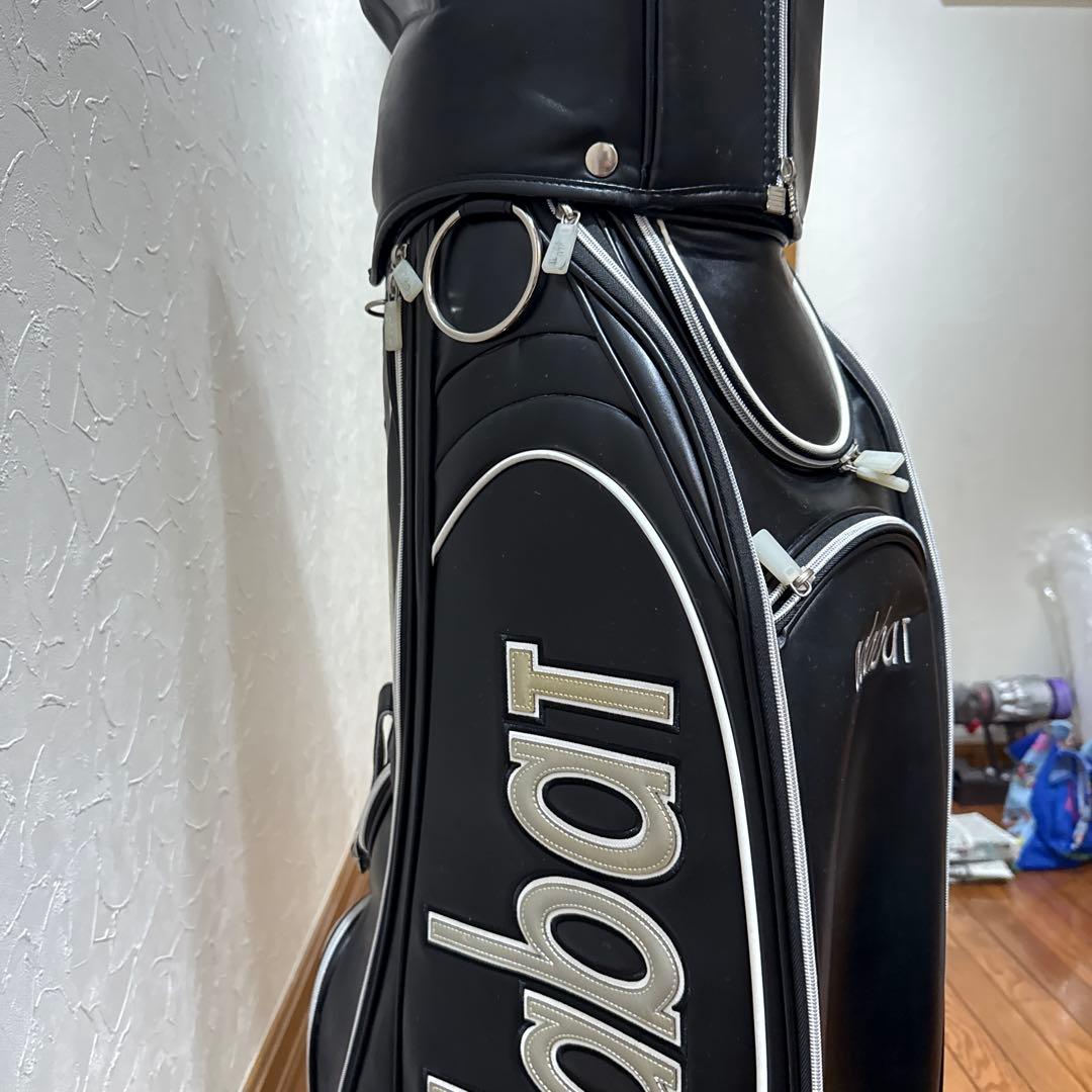 ぱなこ　美品！adabat 黒 キャディバッグ