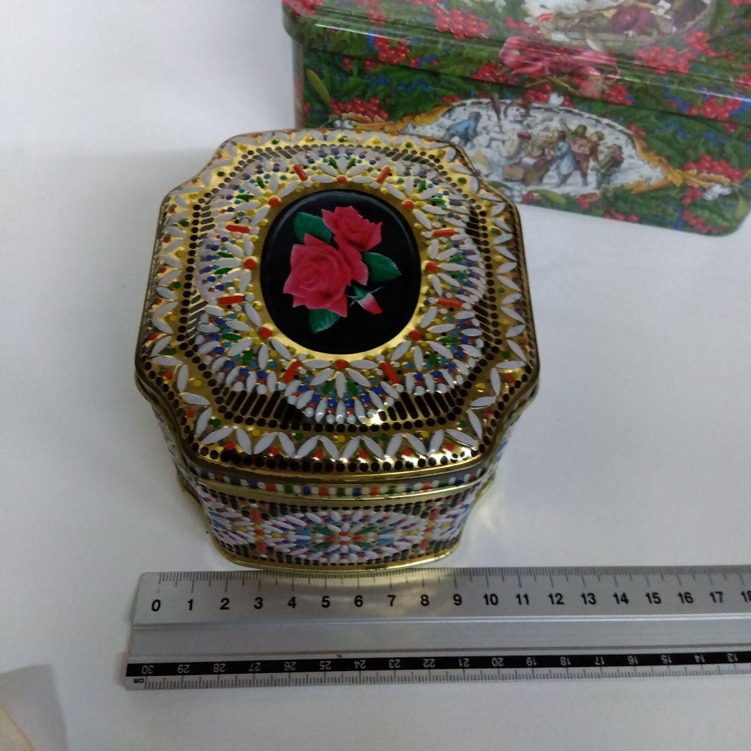 2個セット 空き缶　空缶　レトロ　お菓子缶