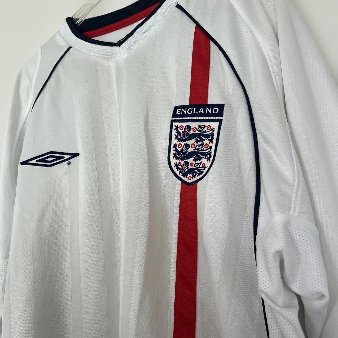 Umbro 2002 イングランド代表　ユニフォーム　長袖 ホワイト