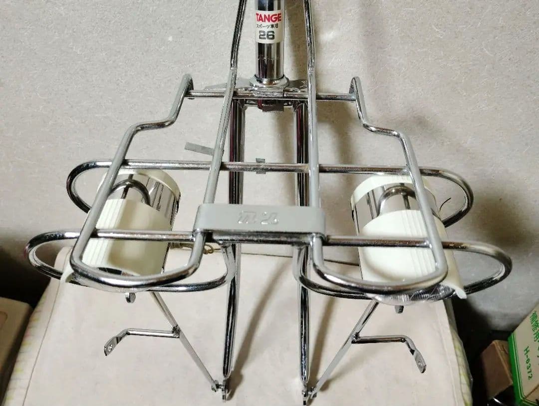 稀少新品 2灯フロントキャリア オプションダボ付フラッシャー自転車 ランドナー