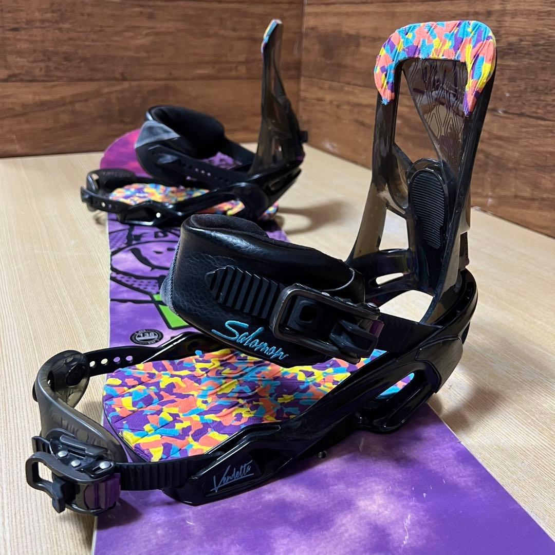 LIBTECH サロモン　初心者オススメ　レディーススノーボード4点　ブーツ無し