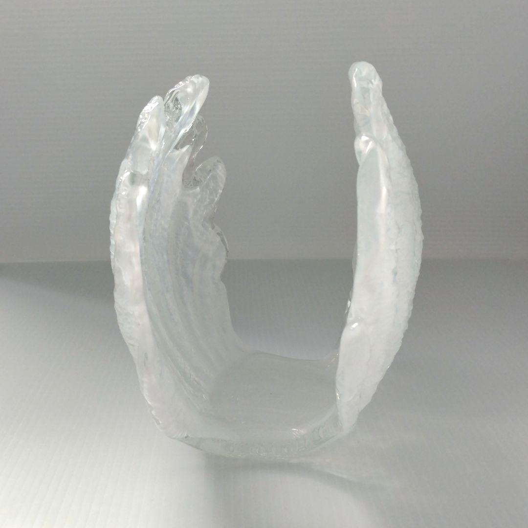 希少 アンティーク 岩田藤七 岩田工芸硝子 ガラス オブジェ 置物 シェル 貝