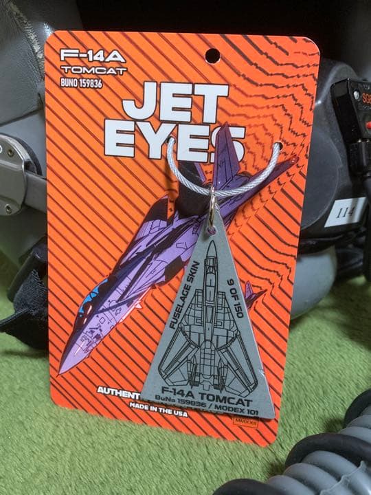 米海軍 戦闘機 F-14 トムキャット VF-114 タグ キーホルダー
