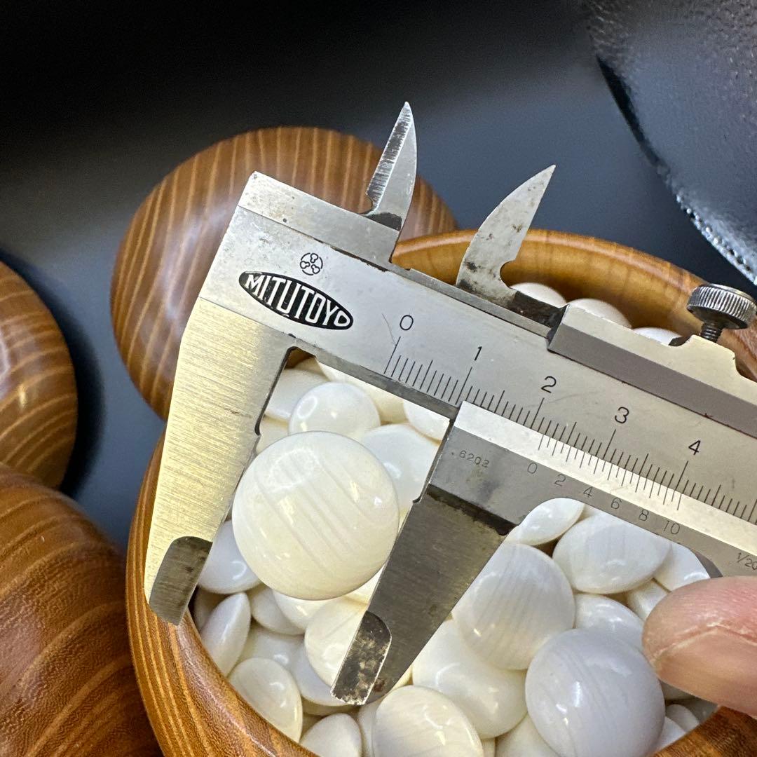 棋子，【碁石セット】囲碁 蛤 貝 木製 趣味 遊び　木箱入り