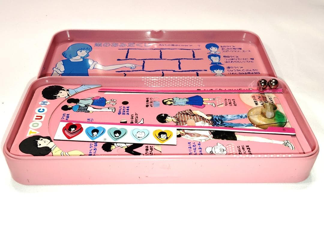 【入手困難】タッチ ブリキ製 筆箱 昭和アニメ ピンボール付き コレクターズ