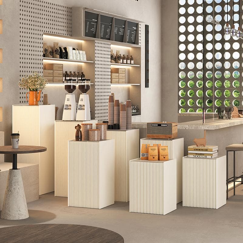 ディスプレイスタンド高さ108㎝長さ30㎝展示台 陳列台組立不要 展示会イベント