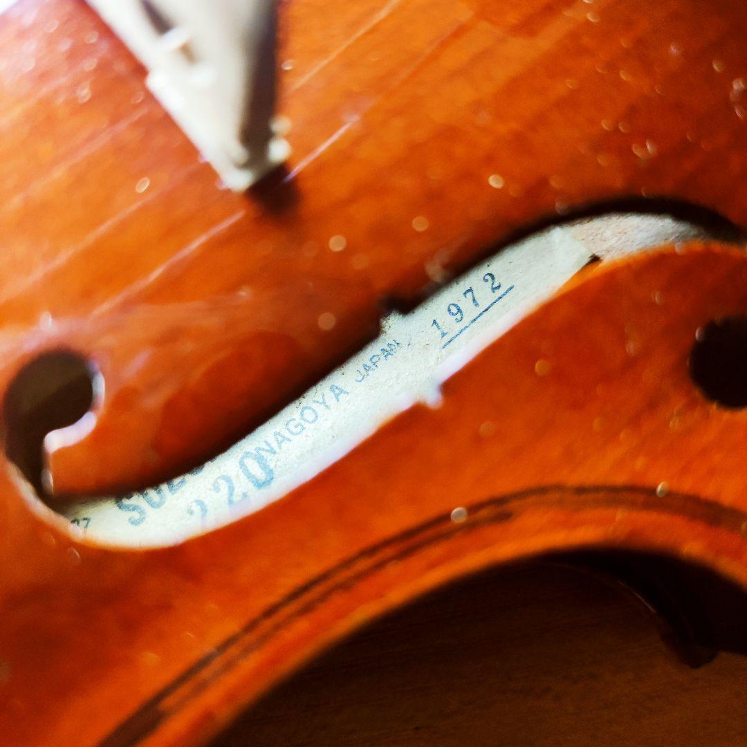 【良乾燥良材良音】スズキ No.220 1/10 バイオリン 1972