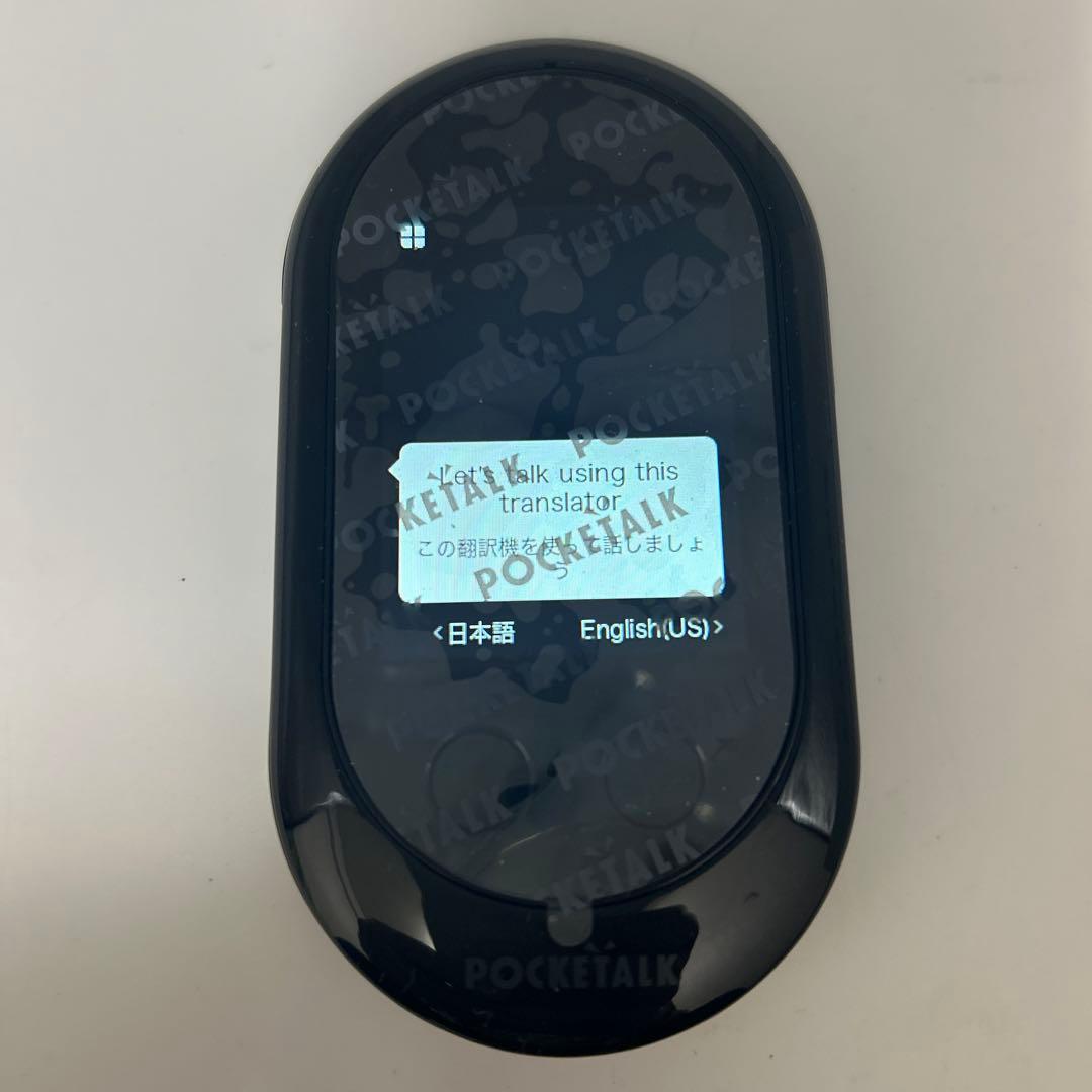 未使用　ポケトークW 翻訳機　WiFiモデル ブラック POCKETALK W