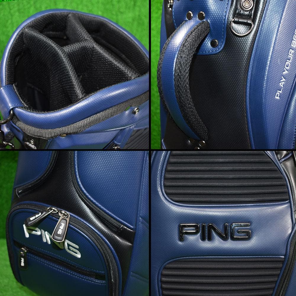 PING/ピン ゴルフ キャディバッグ９型【ネイビー】超美品！
