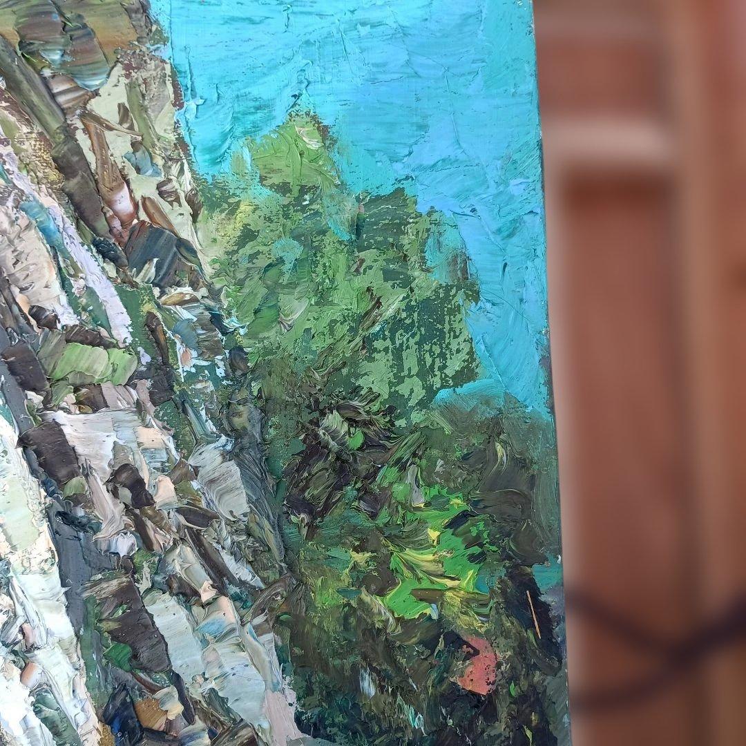 5191)西沢栄一　油絵F6号　額装