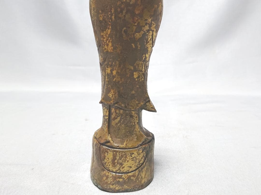 コレクター収集品　タイ王国　銅像　観世音菩薩立像